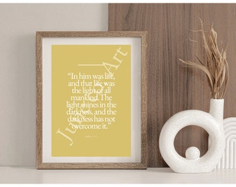 Cartel de Juan 1:4-5