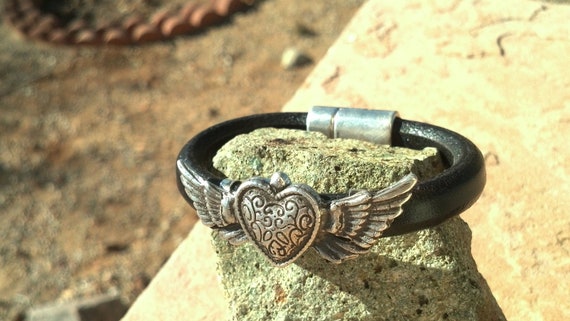 Winged Heart Freedom Bracelet