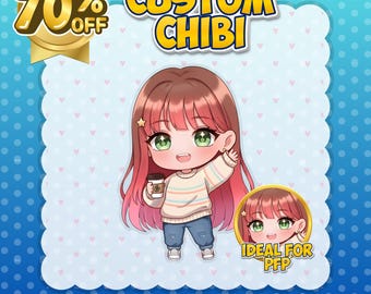 Custom Chibi Art | Cute Anime Portrait | Personalized Character Drawing | Kawaii Style Commission | Digital Illustration | Gift Artwork