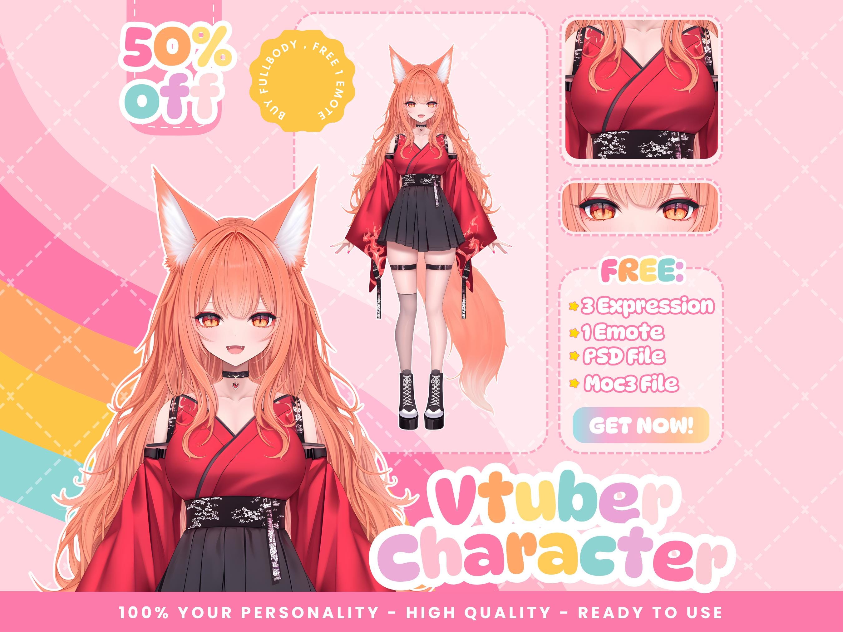 Custom Anime Vtuber | Digital Avatar Illustration | Personalized ...