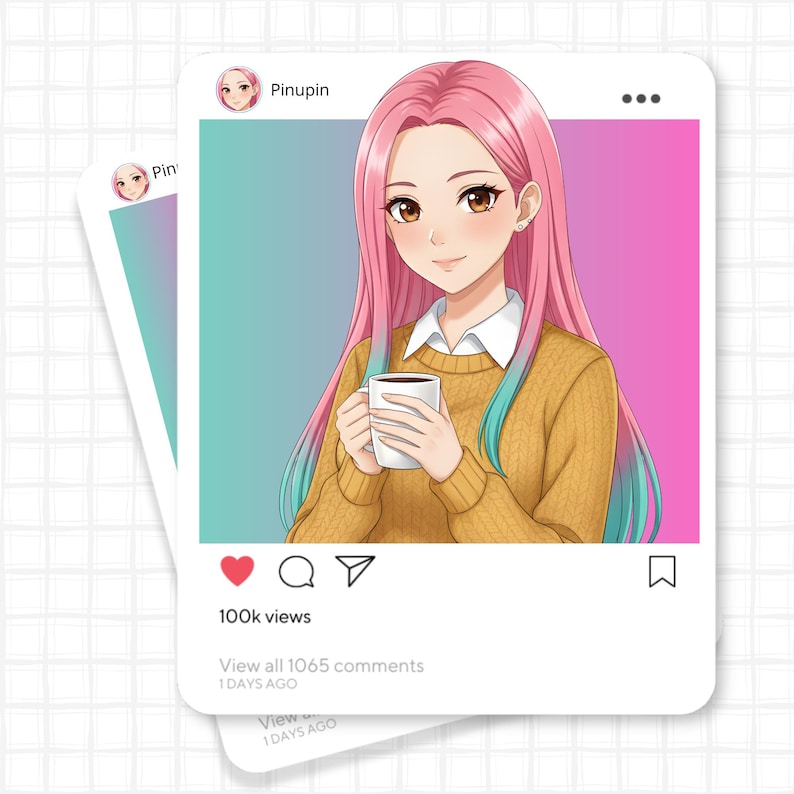Custom Portrait PFP Commission, Personalized Digital Anime Character ...