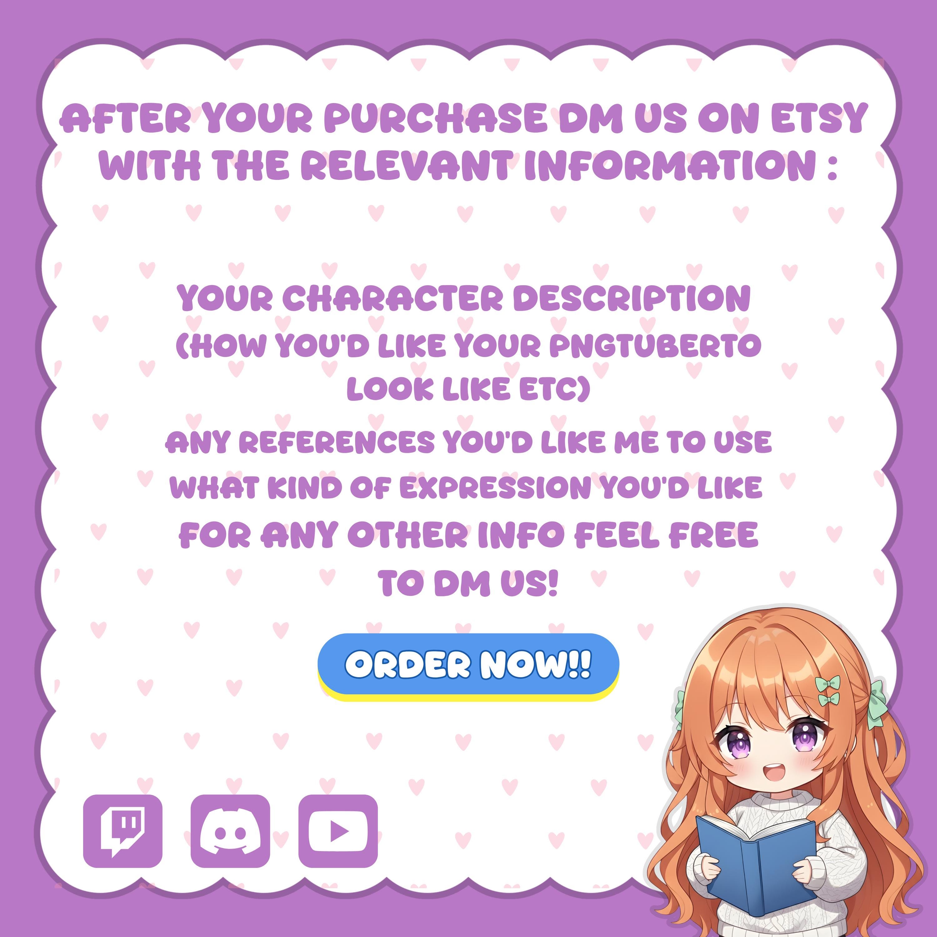 Chibi Pngtuber Commission – Custom Reactive Avatar for Streaming ...