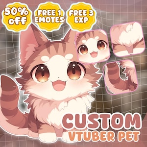 Custom Animal VTuber Avatar: Live2D Model Commission for Streaming