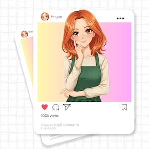 Custom Anime PFP | Digital Profile Portrait | Personalized Anime Avatar | Cute Character Illustration | Commissioned Artwork Design