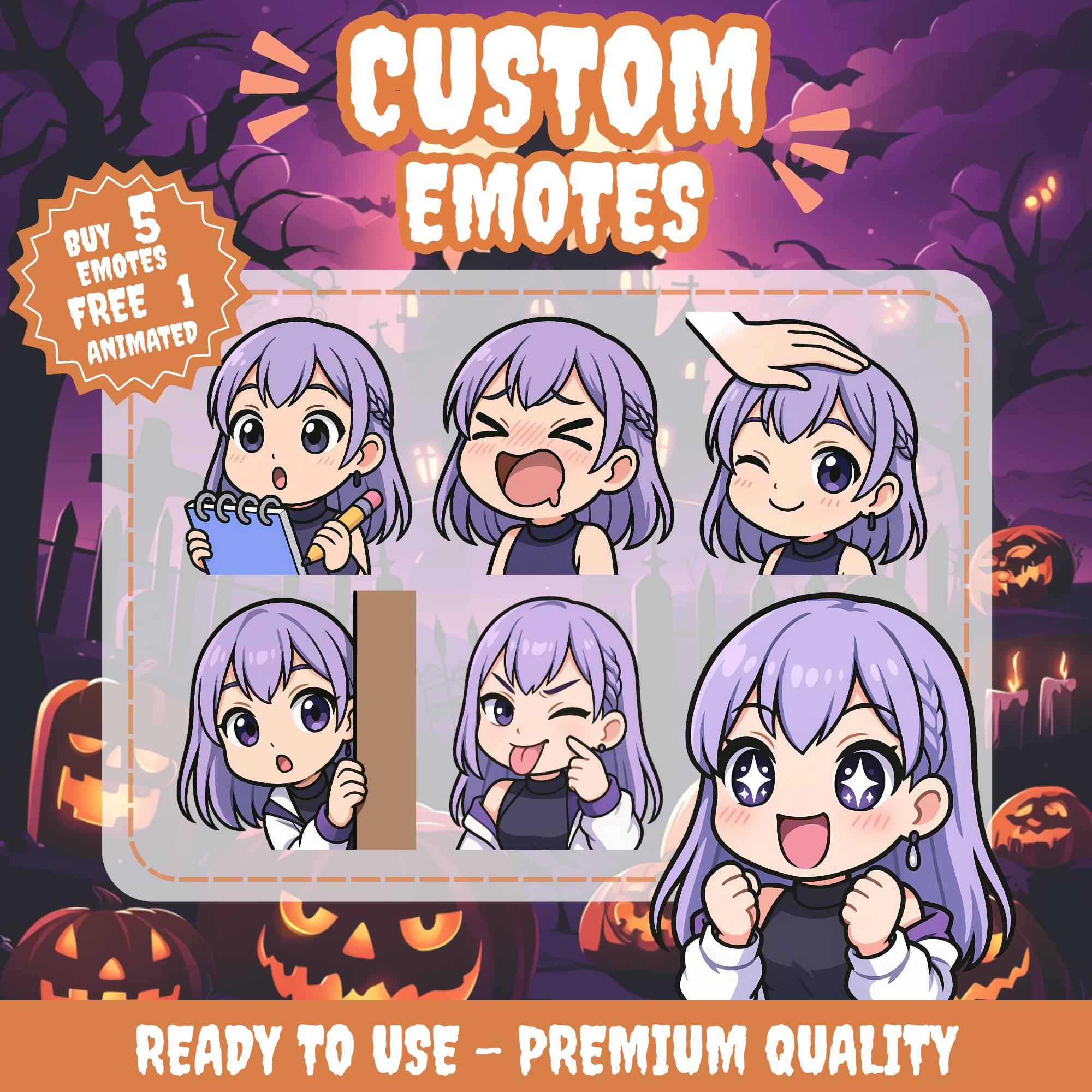 Custom Twitch Emotes: Hand-Drawn Digital Art for Streamers & Content Creators