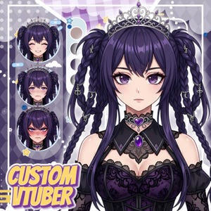 Anpassad VTuber-avatar | Anime-stilkaraktär | Digital modellillustration | Personligt streamingkonstverk | VTuber-uppdragsdesign