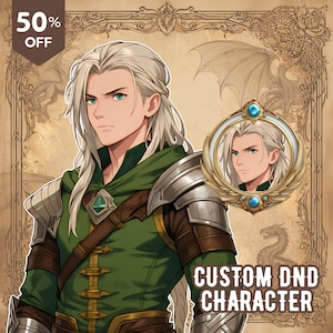 Custom DND Character Portrait | Personalized Fantasy Artwork