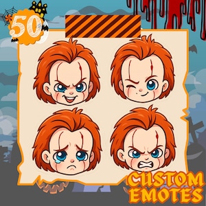Custom Twitch Emotes - Personalized Discord Emojis - Streamer Digital Art