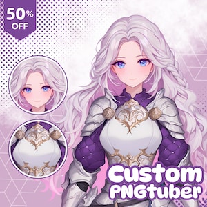Custom PNG VTuber Avatar – Unique Digital Character Design for Twitch, YouTube & Social Media
