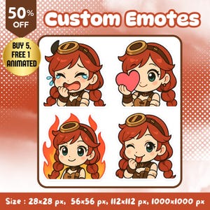 Custom Twitch Emotes | Personalized Streaming Emote Art | Unique Discord & YouTube Stickers