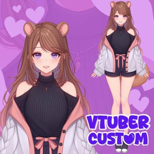カスタムアニメVTuberモデルコミッション - Twitch / YouTubeストリーマー向けLive2Dリギング+PNGTuberセット