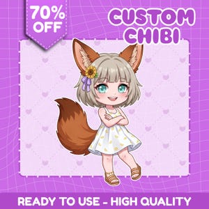 Custom Cute Chibi Portrait | Anime Digital Art | Personalized Character Fanart | Kawaii Illustration Commission | Custom Drawing | Artwork