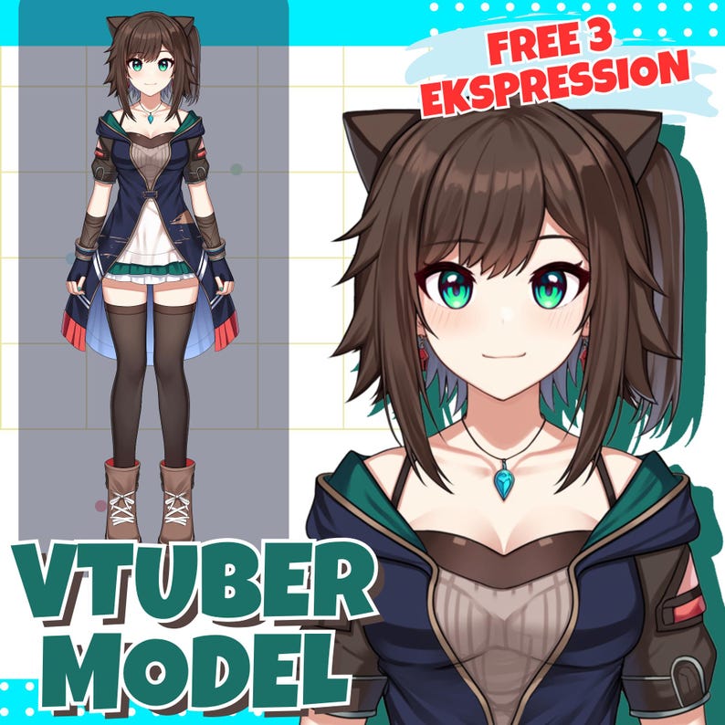 Custom Vtuber Model, Anime Avatar Commission, Live2d Rigging for Twitch ...