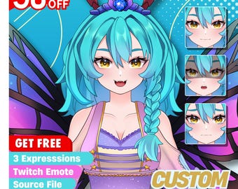 Custom Vtuber Model, Anime Avatar Commission, Live2D Rigging for Twitch & YouTube Streamers