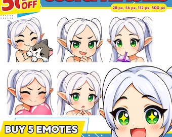 Benutzerdefinierte Twitch Emotes | Luftschlangen Emote Paket | animierte Emotes
