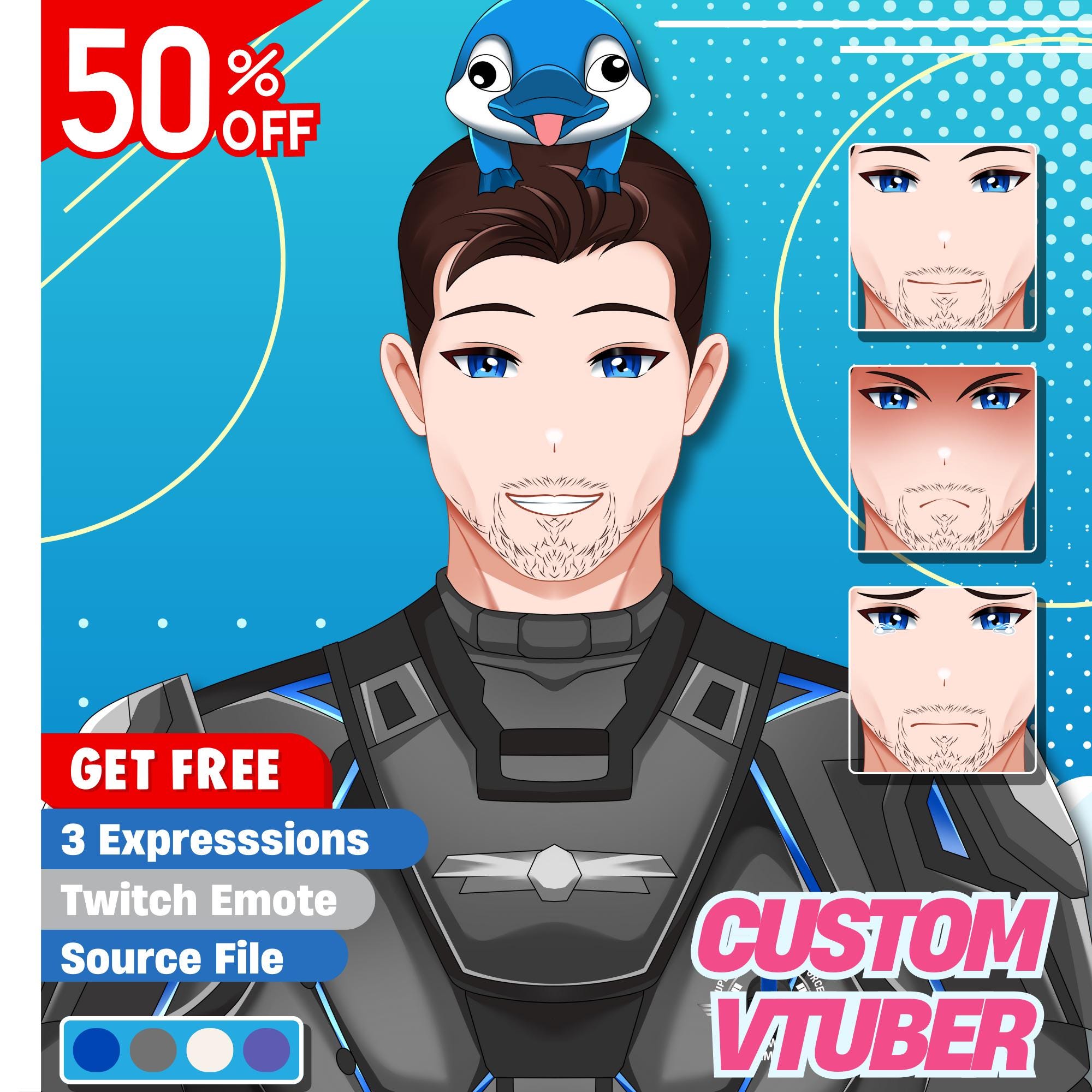 Custom Vtuber Model, Anime Avatar Commission, Live2d Rigging for Twitch ...