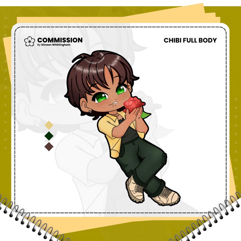 Custom Chibi Illustration with Personalized Anime, DND, VTuber Style, for Profile Display image 4