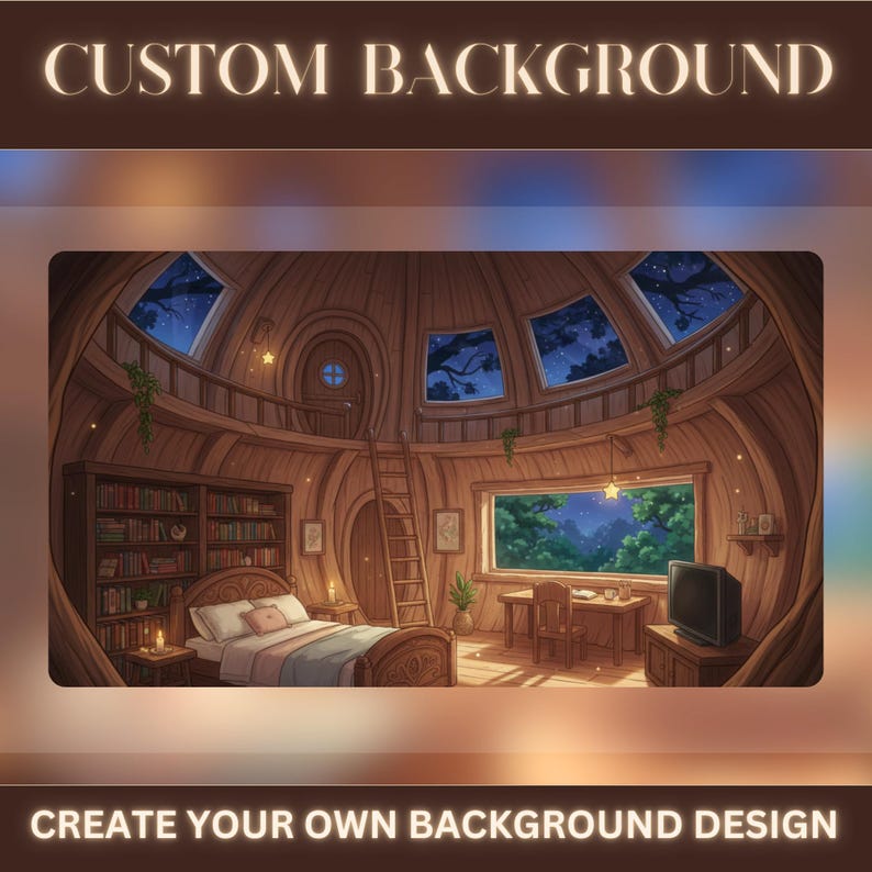 Custom Stream Background Custom Stream Background - Personalized Vtuber Background for Twitch ...