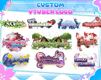Custom Vtuber Logo Design Text or Animated – Streamer Branding for Twitch, Youtube and Kick