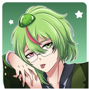 Anime-style profile picture featuring a green-haired character with glasses, soft shading, and a clean aesthetic background. This custom anime avatar is perfect for streamers, VTubers, gamers, and social media users looking for a personalized profile picture that reflects their personality while maintaining a polished and professional online identity.