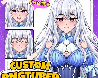 Custom Anime PNGTuber, Animated Character Avatar for Twitch Streaming Commission