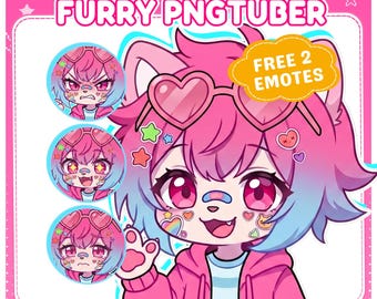 Aangepast Chibi PNGTuber Model: Streaming Avatar Commissie