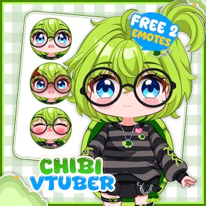 Custom Chibi VTuber | Live2D Art and Rigging Commission