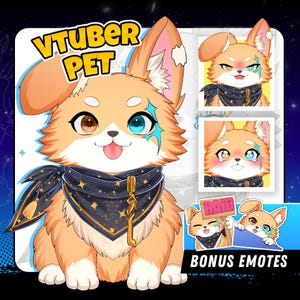 Modelo de mascota Vtuber / Mascota personalizada Modelo animal Live2D para estudio Vtube y streaming