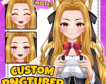 Individuelle Anime-PNGtuber-Modell-Auftragsarbeit: Stream-Avatar für Twitch, Discord, Kick und Discord
