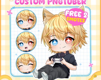 Individuelles Chibi-PNGTUBER-Modell: Streaming-Avatar-Auftrag