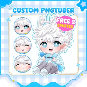Personalized Chibi PNGtuber Model | Custom kawaii Chibi Character for Stream Avatar |  Twitch, YouTube and Kick | Cute PNG Model | Chibi Art