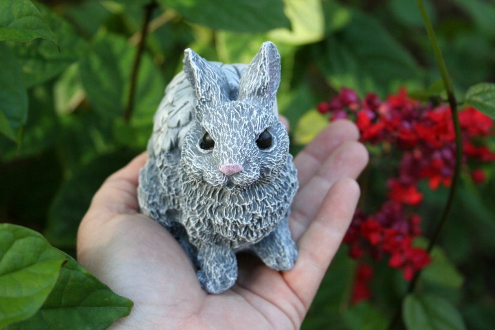 Angel Bunny Rabbit Angels Animal Garden Statues - Etsy