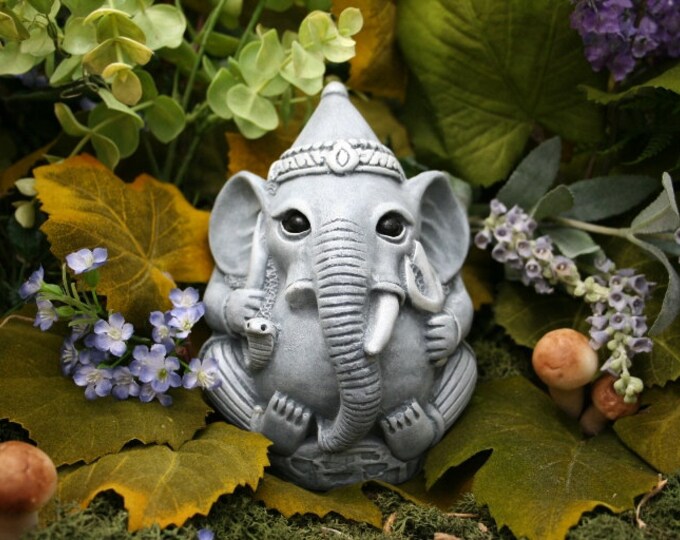 Ganesha Statue Concrete Garden Art Outdoor Ganesh is 5x5x5 Etsy
