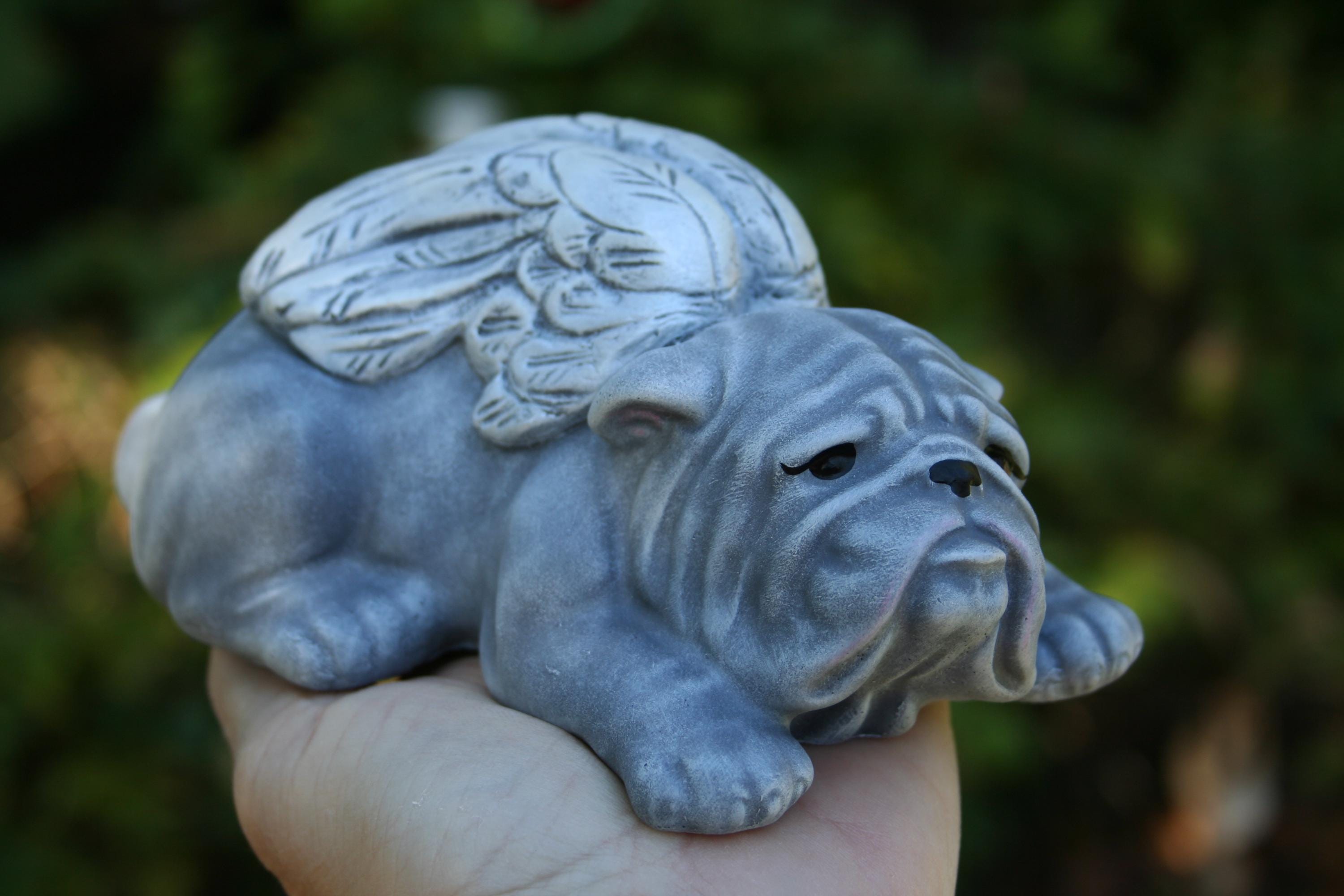 米軍　ブルドッグ置物 USMC Gen. Gray's Estate, Ceramic Bulldog With Warrior II Dog