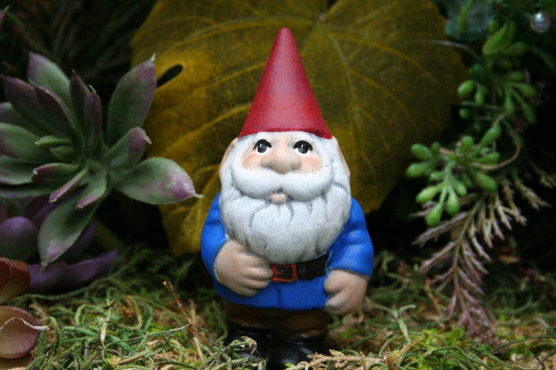 Miniature Garden Gnome Selfie Size Traveling Mini Pocket Gnome image 2