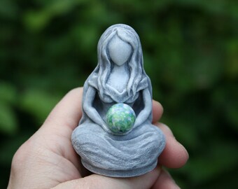 Gaia Mini Bronze Figurine 6.5cm Resin Statue