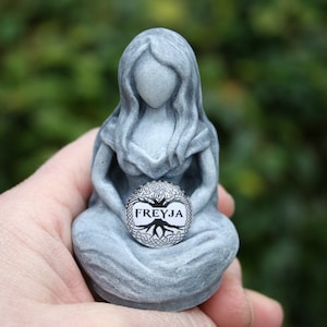 Freyja Statue - Mini Statuette of the Goddess Freya - Norse Goddess of Love, War & A Whole Lot More!