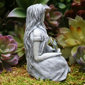 Earth Goddess Statue Gaia Statue 4 Tall Unique Mother Earth Altar Figurine image 3