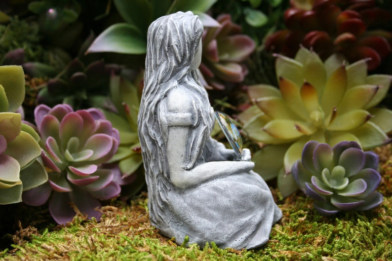 Earth Goddess Statue Gaia Statue 4 Tall Unique Mother Earth Altar Figurine image 3