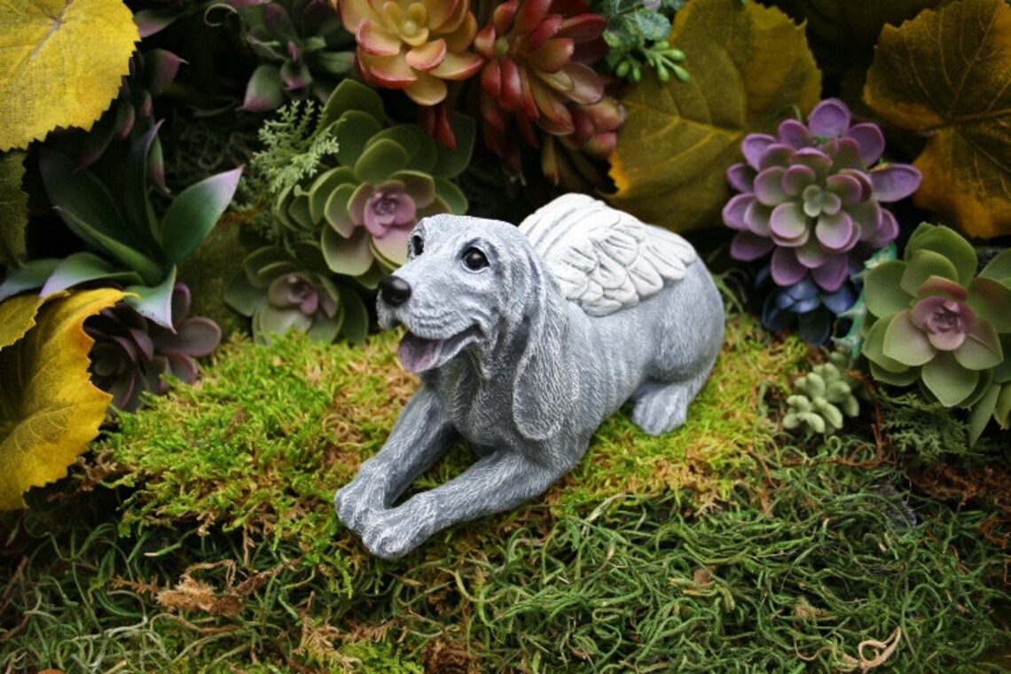 Dog Angel Statue Hound Dog Coonhound Hunting Dog Etsy