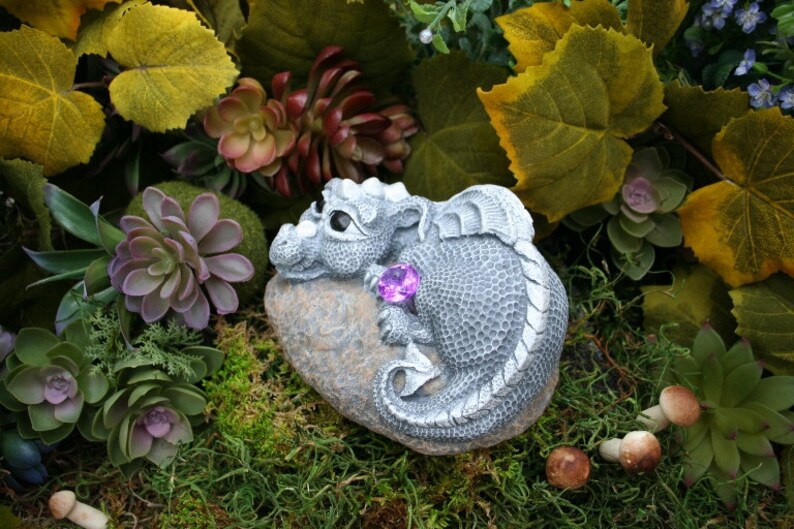 Baby Dragon Statue Devious Devlin Garden Decor Outdoor Art image 2