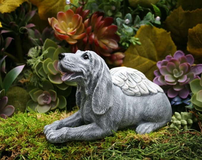 Dog Angel Statue Hound Dog Coonhound Hunting Dog Etsy