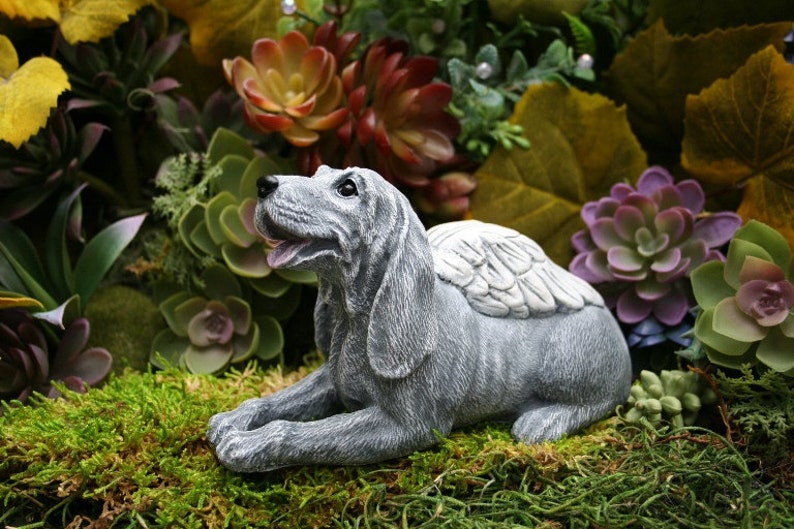 Dog Angel Statue Hound Dog Coonhound Hunting Dog Etsy