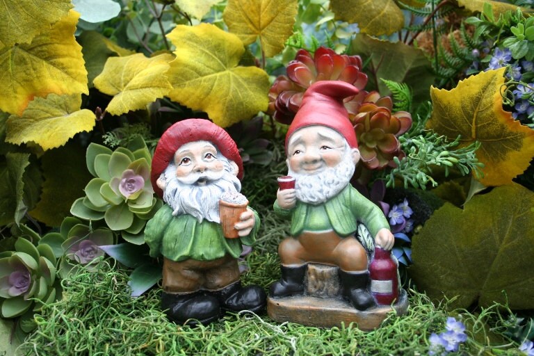 Wine Lover Garden Gnome Red White & Cheers to Drinking Etsy