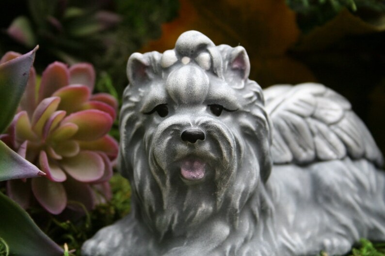 Yorkie Angel Memorial Statue, Yorkshire Terrier, Silky Terrier Dog Angel image 2