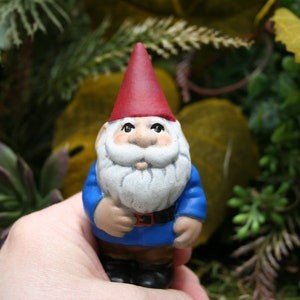 Miniature Garden Gnome Selfie Size Traveling Mini Pocket Gnome image 1