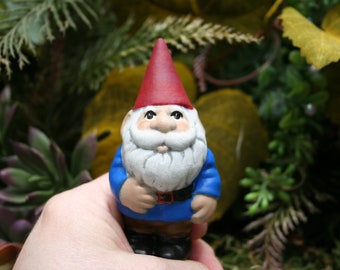 Miniature Garden Gnome - "Selfie Size" Traveling Mini Pocket Gnome