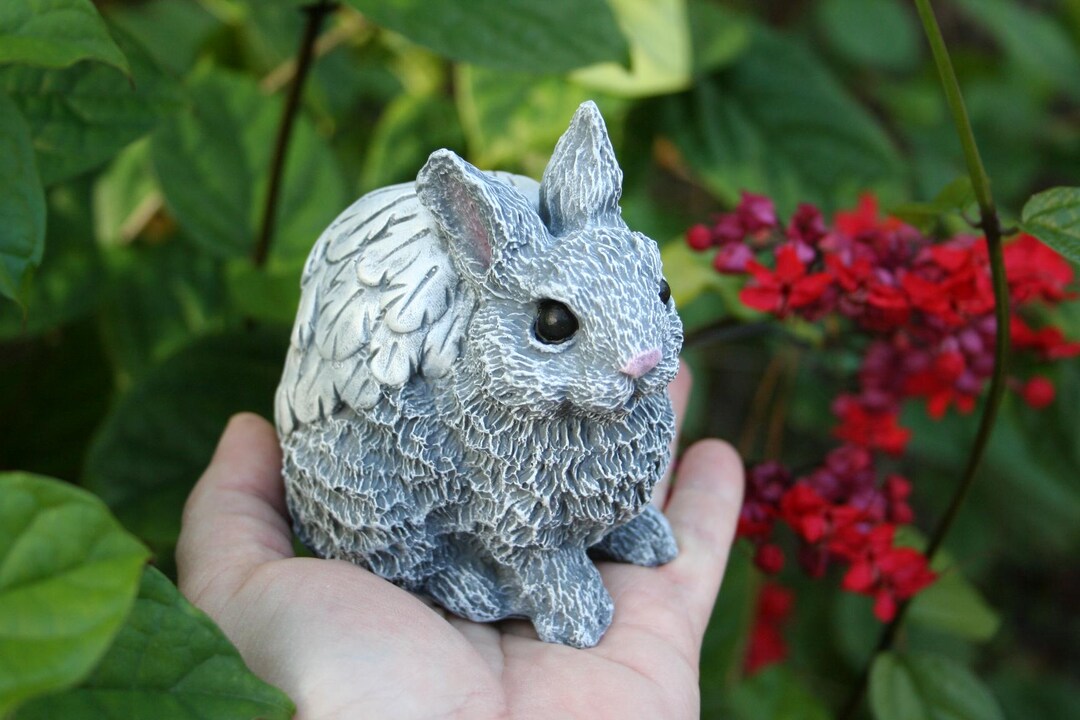 Angel Bunny - Rabbit Angels - Memorial Garden Statues - Etsy