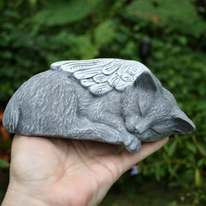 MANX CAT Statue - Angel Cat With Bob Tail, No Tail, Tailess