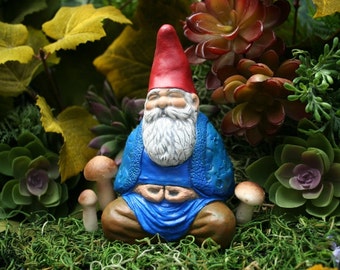 Zen Gnome - Buddha Gnome Meditating in the Enchanted Garden
